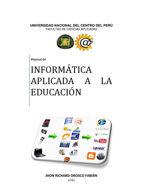 Manual De Informática Aplicada A La Educación Tecnología De