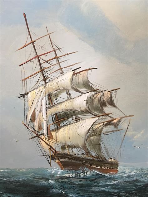 Paintings Of Sailing Ships At Sea Painting