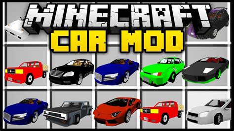 Minecraft CARS MOD (Mod Showcase) - YouTube