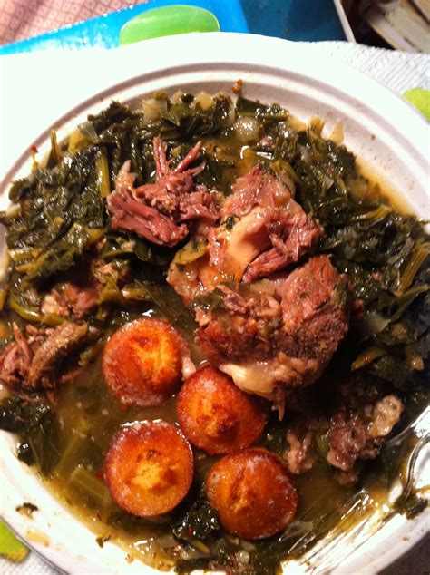 11 healthy comfort food recipes to feel good about. Collard Greens, Oxtails and Cornbread (in pot liqueur ...