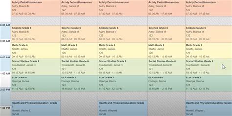 6th Grade 6th Grade Schedule