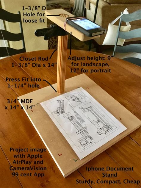 Iphone Document Scanner Stand In 2021 Diy Tripod Diy Phone Stand
