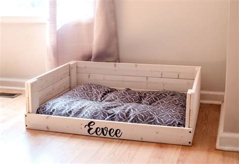 White Wooden Dog Bed Frame Farmhouse Dog Bed Small Dog Etsy In 2023