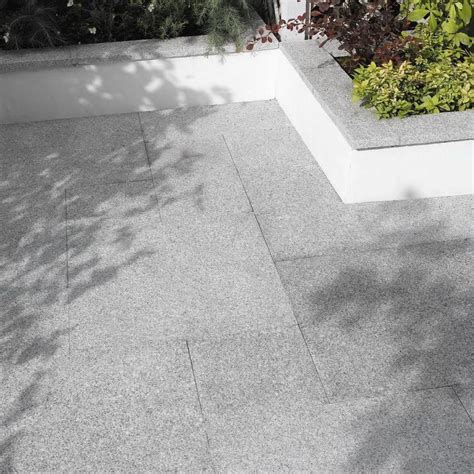 Granite Paving Slabs Silver Grey Light Grey Stone 900 X 600 £3399m2