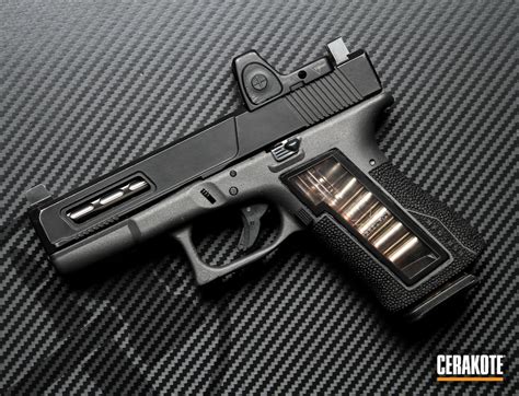 Glock 19 Cerakoted Using Graphite Black And Tungsten Cerakote