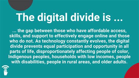 We Have Two New Definitions Broadband Equity And Digital Divide
