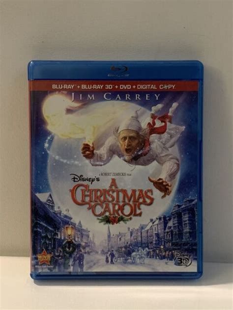 Disneys A Christmas Carol Blu Ray DVD 2010 4 Disc Set 3D Includes
