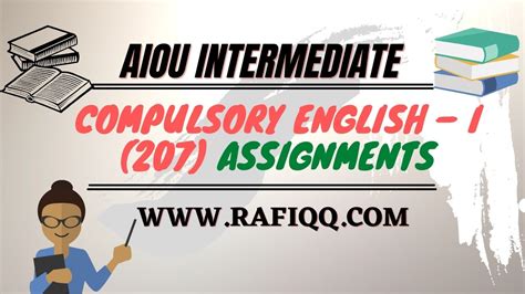 Aiou Matric Compulsory English I 207 Autumn Solved Assignments