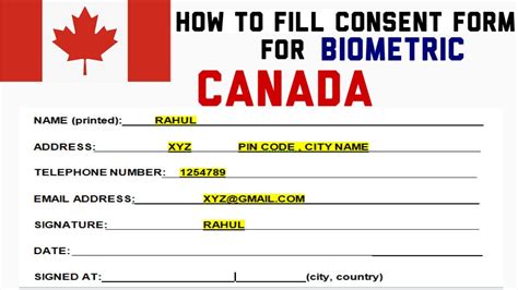 Canadabiometric Consentform How To Fill Consent Form For Biometrics