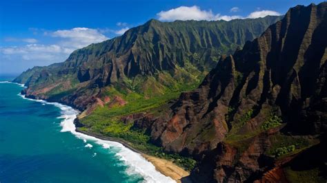 The Na Pali Coast From The Sky Kauai Island Hawaii Usa Windows 10