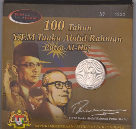 Tiga minggu kemudian, iaitu pada 8 februari 1956, perjanjian london telah ditandatangani. Malaysia SP Numis Online Store: 100 year Tunku Abdul ...