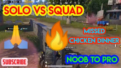 Pubg Mobile Way To Pro From Noob Missed Chicken Dinner Youtube