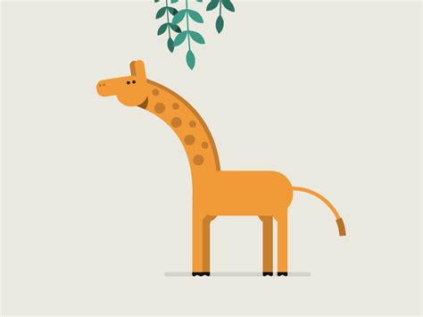 Giraffe By Petter Pentil Motion Design Animation Animation Design Cute Gif