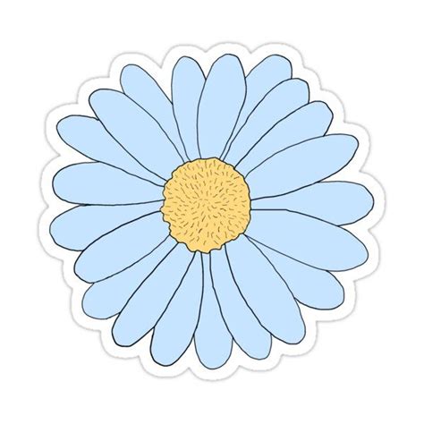 Light Blue Daisy Sticker By Colleenm2 Preppy Stickers Cool Stickers