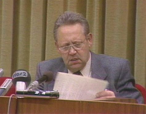 Nov 9 1989 At Press Conference G Schabowski Speaker For East German Government Announces