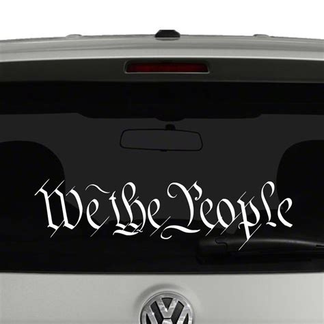 We The People Constitution Preamble Vinyl Decal Sticker