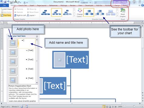 How To Create An Organization Chart In Word 2010 Daves Computer Tips
