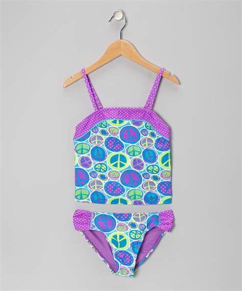 Take A Look At This Angel Beach Blue Funky Mix Tankini On Zulily Today