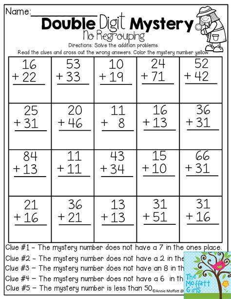 Math Mystery Number Worksheets Develop Your Students Understanding Of