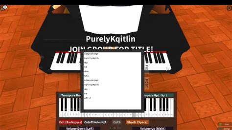 Roblox Piano Sheet Fly Me To The Moon Sheet In Description Youtube