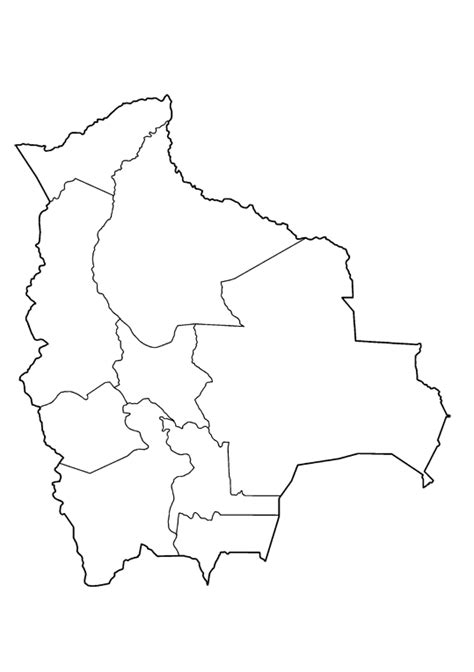 Mapa De Bolivia Para Colorear Images