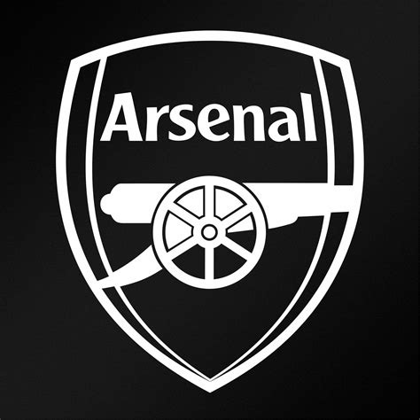 Arsenal White Logo Png