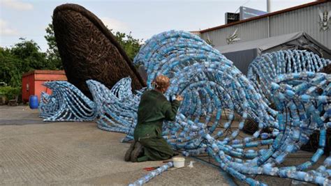 The Bristol Whales A Temporary Art Installation Made Of Willow And