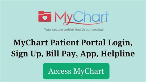 Mychart Patient Portal Login Sign Up Bill Pay App