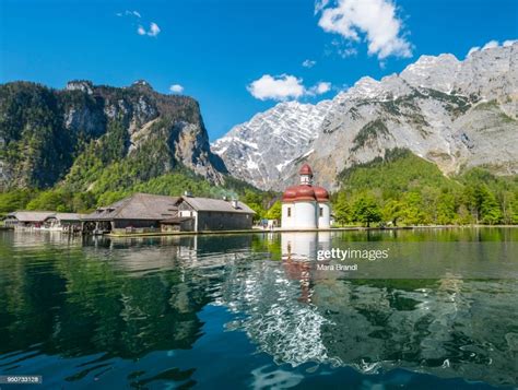 Reflection In The Water Koenigssee With Pilgrimage Church St
