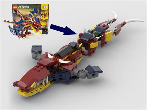 These are the instructions for building the lego creator fire dragon that was released in 2020. Lego® Custom Instructions 31102 Alternative Build 10 in 1 ...