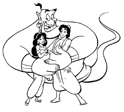 Print to color coloring pages of your favorite characters: דף צביעה אלאדין, יסמין והג'יני - המבחר הגדול ביותר של דפי ...