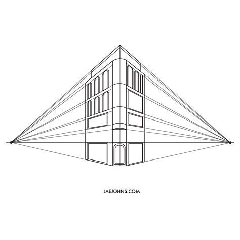 Tree House Two Point Perspective Drawing Cook Fronce