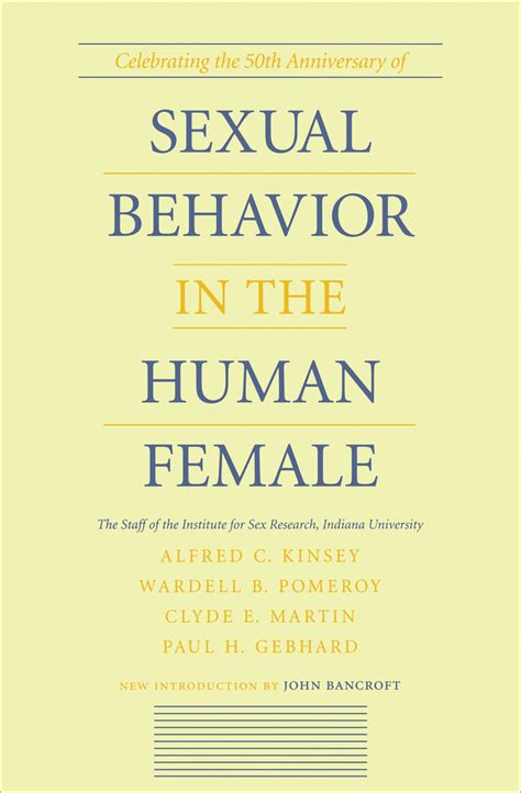 Read Sexual Behavior In The Human Female Online By Alfred C Kinsey Wardell B Pomeroy And