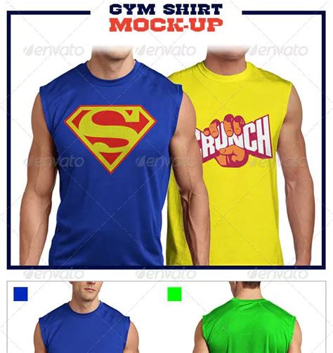 Download Gym and fitness clothing mockup and other templates ...