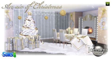 Sims 4 Ccs The Best An Air Of Christmas Set By Jomsims The Sims