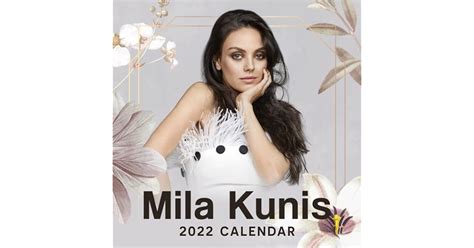 Mila Kunis 2022 Calendar 12 Month Calendar Planner 85” × 85