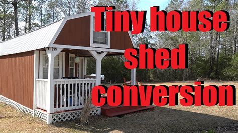 Diy Shed Conversion Tiny House Youtube