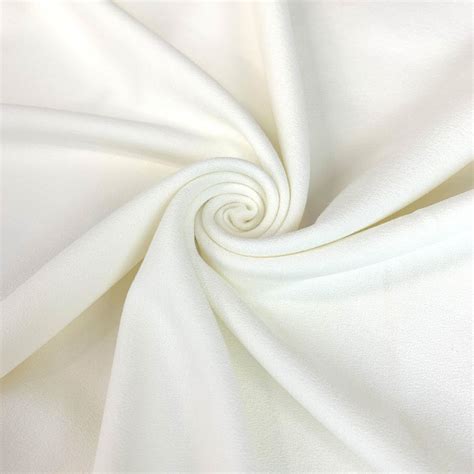 Italian Crepe Stretch Dressmaking Fabric Ivory