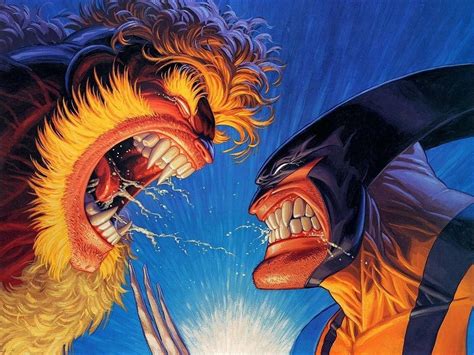 Wolverine And Sabretooth By Adam Kubert Comicbookart