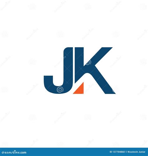 Initial Letter Jk Logo Vector Stock Vector Illustration Of Company