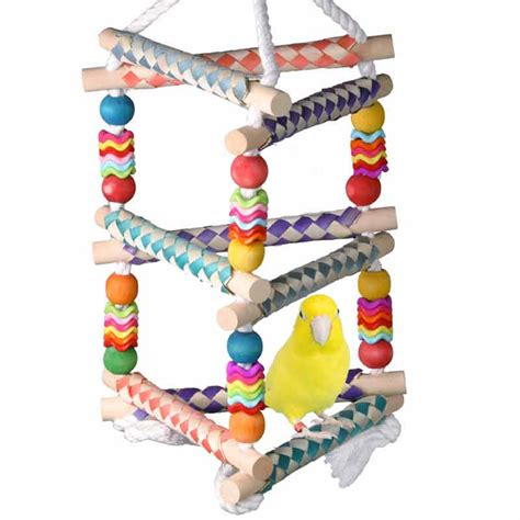 Finger Trap Pagoda Medium Bird Toy Super Bird Creations