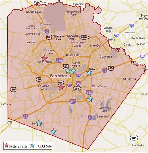 Bexar County Map Texas Commission On Environmental Quality Tceq