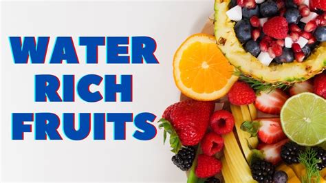 10 Best Water Rich Fruits For Hydration Foods For Hydration Youtube