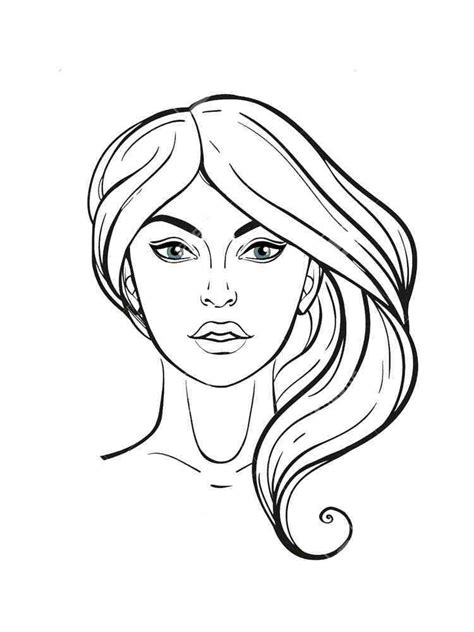 Face Coloring Page For Adults