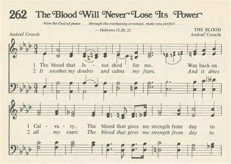 The Blood Will Never Lose Its Power — Hymnology Archive