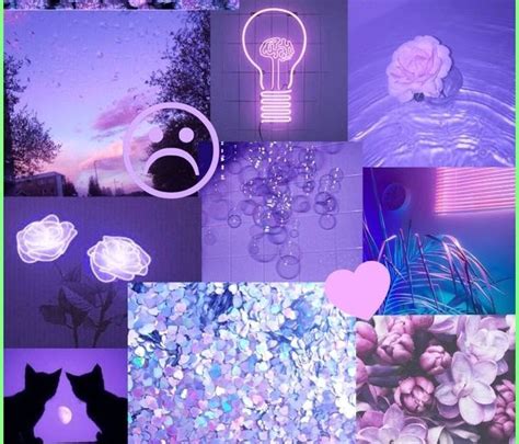 Purple Aesthetic Wallpaper Collage Space Aesthetic Collage By