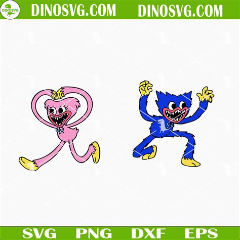 Huggy Wuggy And Kissy Missy SVG, Poppy Playtime SVG - DinoSvg練