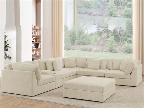 Covecrafter 6 seat modular sofa, Modular Sectional 6 Seat corner lounge