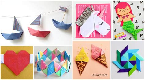 Easy Origami Paper Crafts For Kids Step By Step Instructions K4 Craft