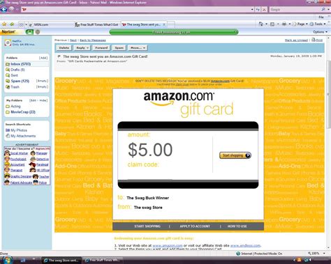 Any unused balance will remain in your amazon account. $5 Amazon Gift Card From Swagbucks • Free Stuff Times What I Got
